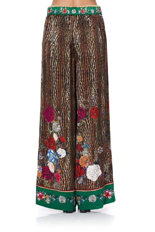 Camilla Trousers and Leggings Women Wide Leg Pant With Cuffs Jewel Of Jupiter