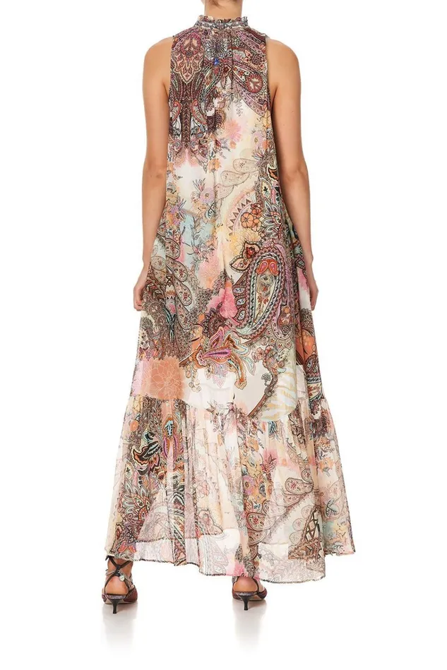 Camilla Wedding Guest Dresses Women High Neck Keyhole Dress Carnaby Disco