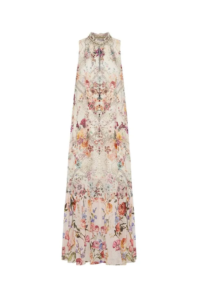 Camilla Wedding Guest Dresses Women High Neck Keyhole Dress Sew In Love