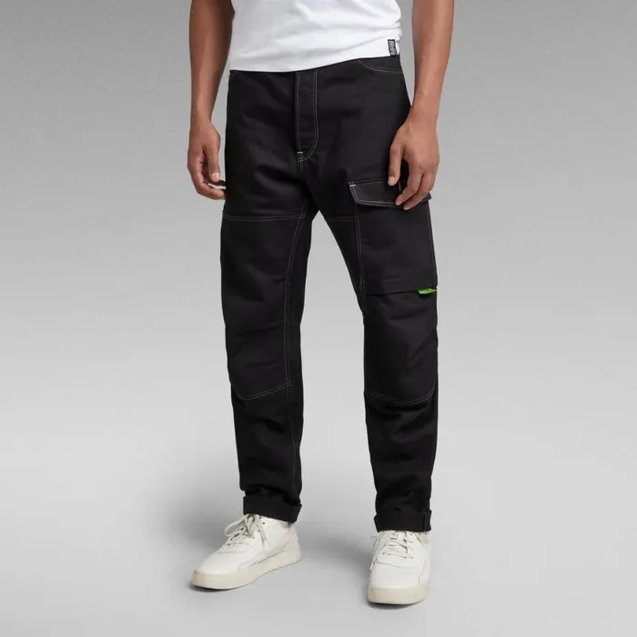 Cargos and Chinos Men GStar RAW Bearing 3D Cargo Pants Dark Black
