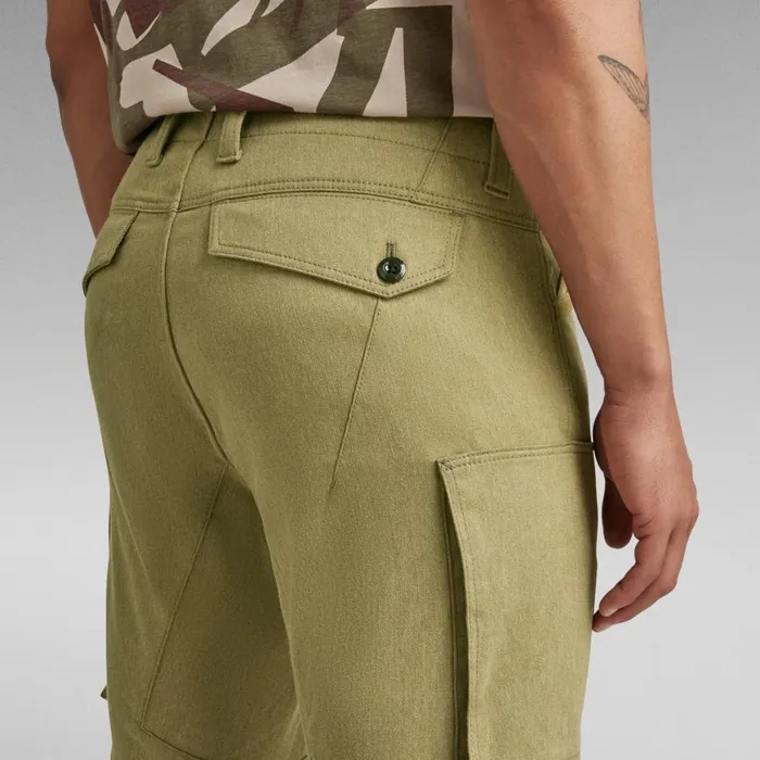 Cargos and Chinos Men GStar RAW Zip Pocket 3D Skinny Cargo Pants Army Green