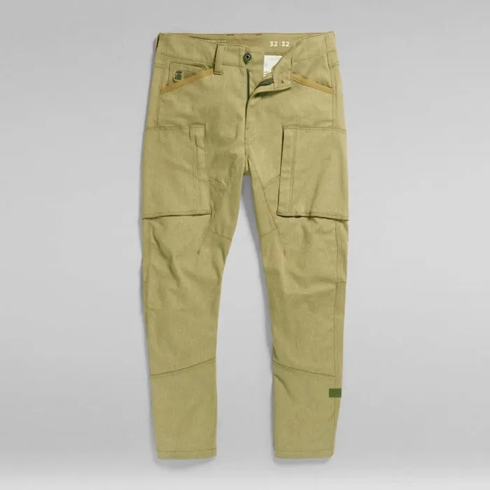 Cargos and Chinos Men GStar RAW Zip Pocket 3D Skinny Cargo Pants Army Green