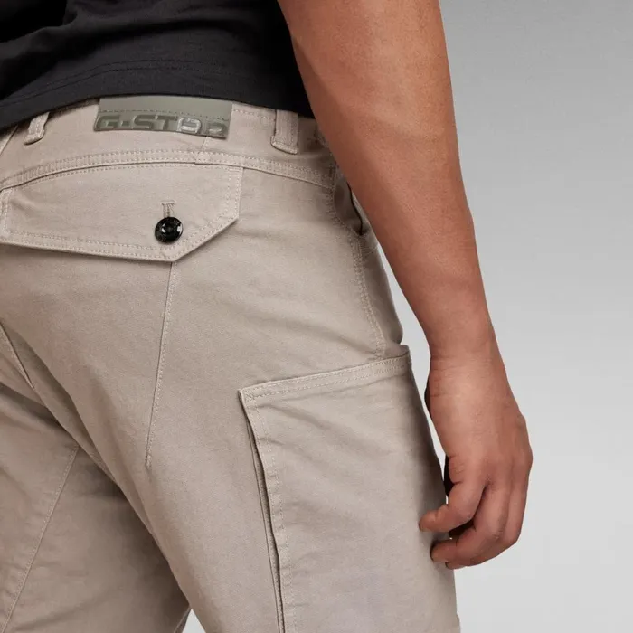 Cargos and Chinos Men GStar RAW Zip Pocket 3D Skinny Cargo Pants Elephant Skin