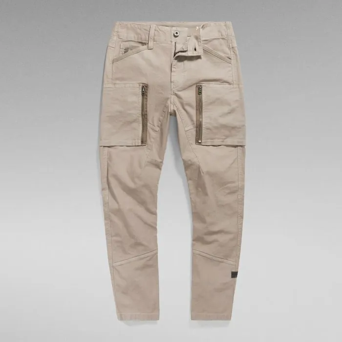 Cargos and Chinos Men GStar RAW Zip Pocket 3D Skinny Cargo Pants Elephant Skin