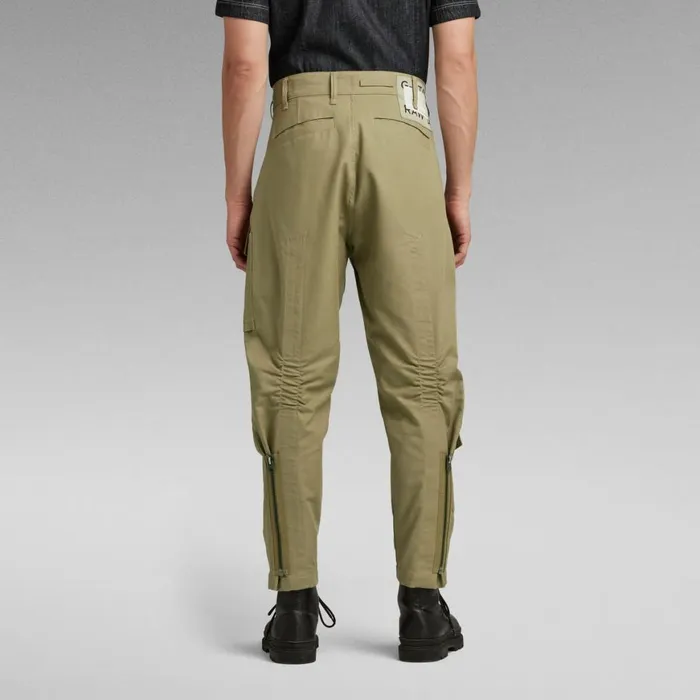 Cargos and Chinos Men GStar RAW Zippy Cargo Relaxed Tapered Pants Fresh Army Green