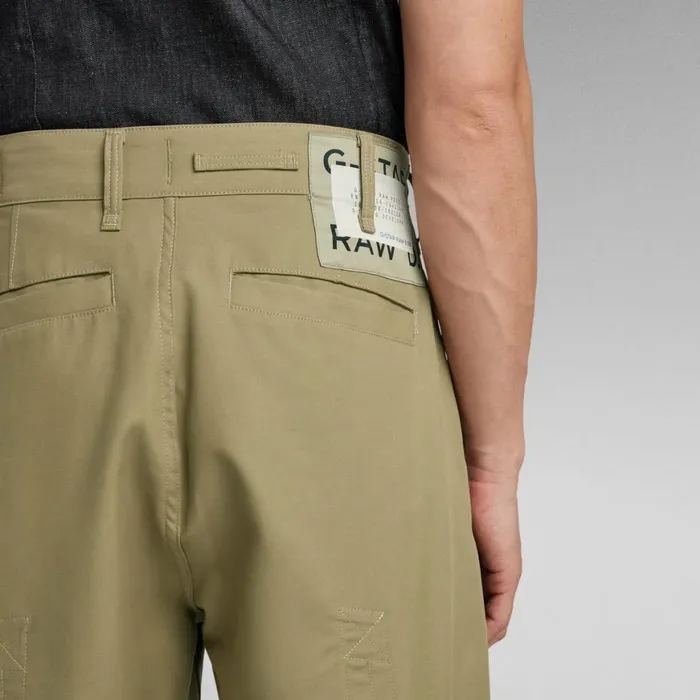 Cargos and Chinos Men GStar RAW Zippy Cargo Relaxed Tapered Pants Fresh Army Green