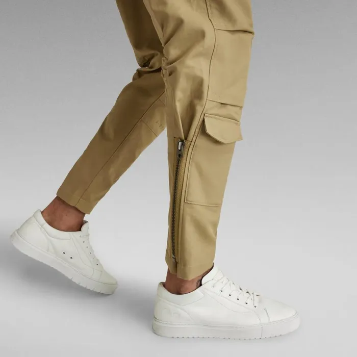 Cargos and Chinos Men GStar RAW Zippy Cargo Relaxed Tapered Pants Fresh Army Green