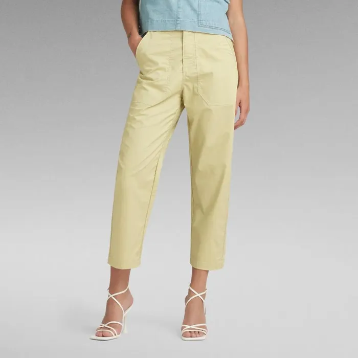 Cargos and Chinos Women GStar RAW 3D Fatigue Boyfriend New Pants Leek Green