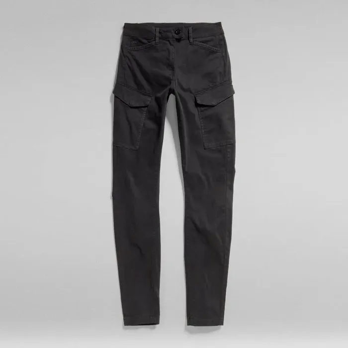 Cargos and Chinos Women GStar RAW Blossite GShape Army High Skinny Pants Dark Black