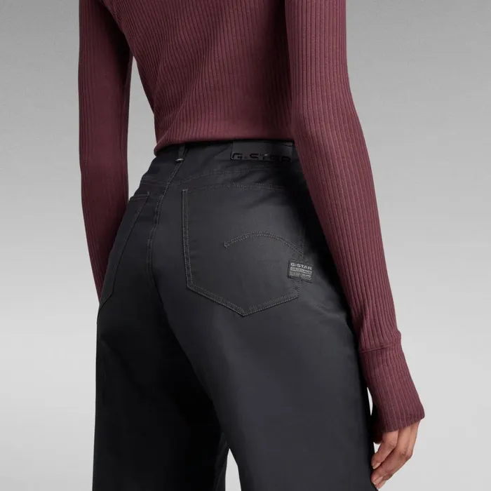 Cargos and Chinos Women GStar RAW Deck Ultra High Wide Leg Pants Caviar