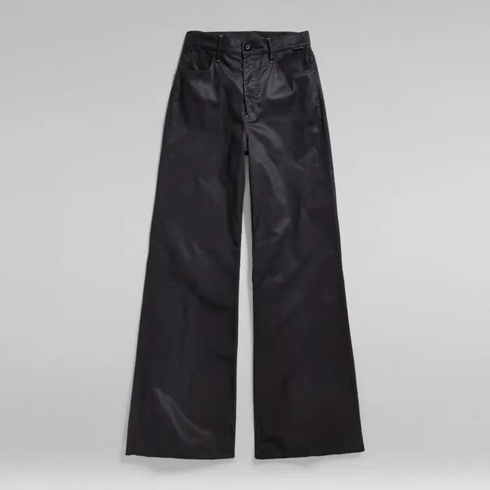 Cargos and Chinos Women GStar RAW Deck Ultra High Wide Leg Pants Caviar