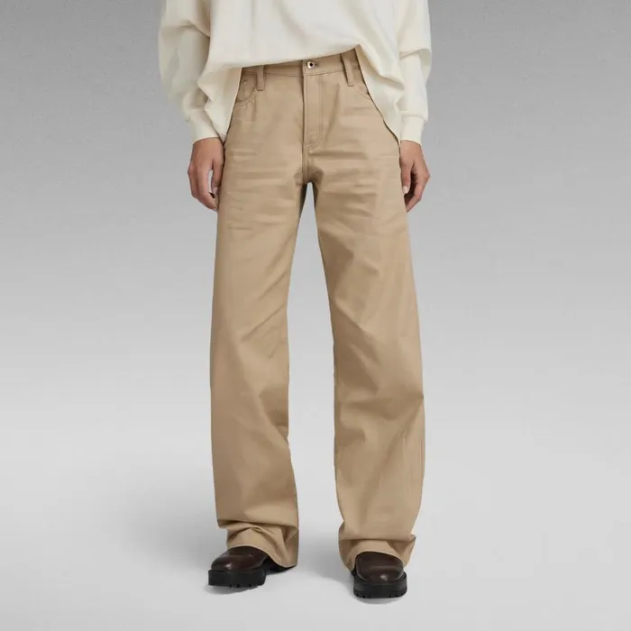 Cargos and Chinos Women GStar RAW Judee Low Waist Loose Pants Westpoint Khaki