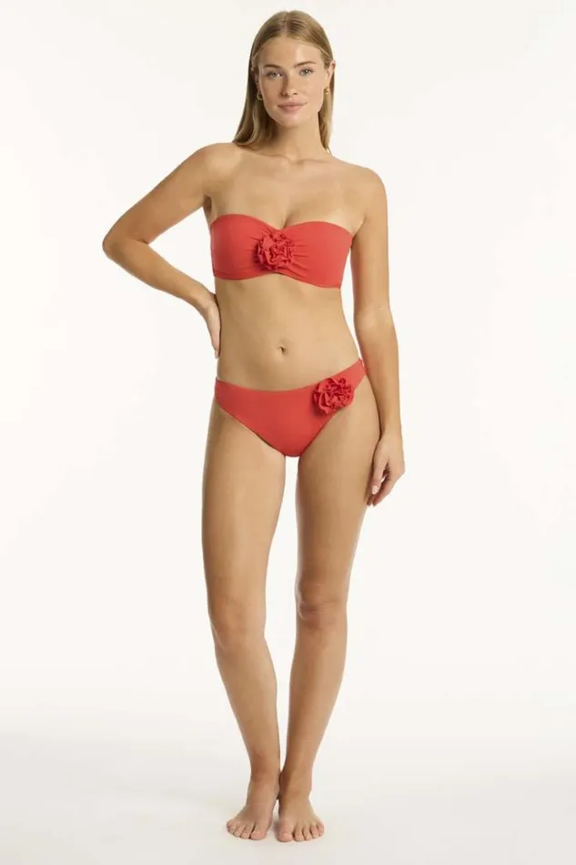 Casa Del Mar Regular Cheeky Pant Casa Del Mar Flame Women Sea Level Bottoms