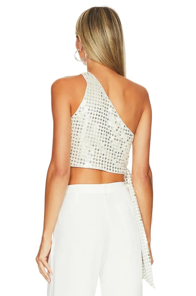 Cassie Top Disco White Women Lovers and Friends Tops