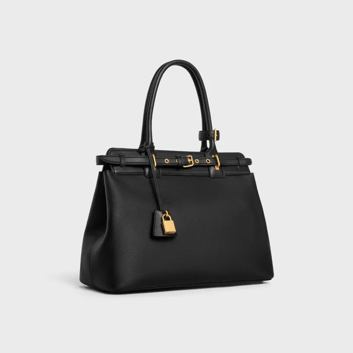 Celine Conti Bag In Supple Calfskin Black Women CELINE CONTI Celine Conti Bag In Supple Calfskin Black Women CELINE CONTI