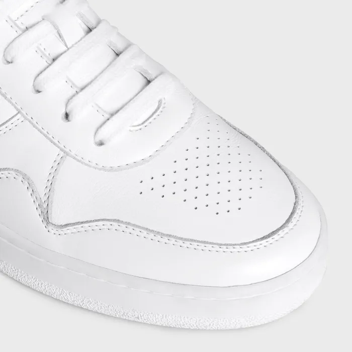 Celine Trainer Low LaceUp Sneaker In Calfskin Optic White Women CELINE SNEAKERS