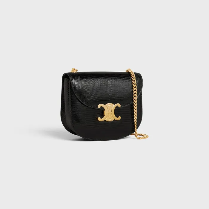 Chain Besace Clea In Lizard Black Women CELINE CLEA Chain Besace Clea In Lizard Black Women CELINE CLEA