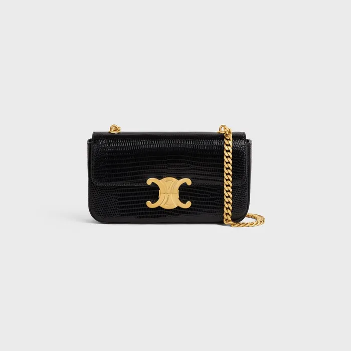 Chain Shoulder Bag Claude In Lizard Black Women CELINE CLAUDE