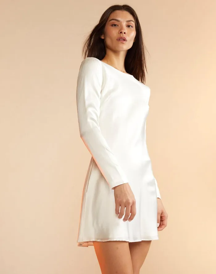 Charlotte Silk Dress 8211 White Women Cynthia Rowley Dresses