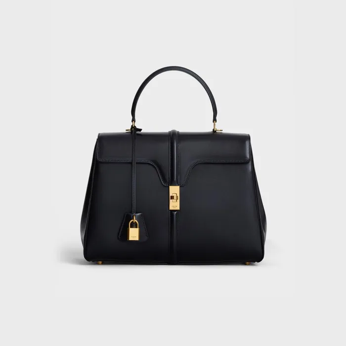 Classique 16 Bag In Satinated Calfskin Black Women CELINE 16