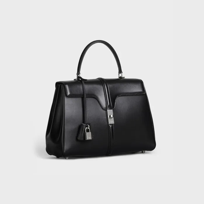 Classique 16 Bag In Satinated Calfskin Black Women CELINE 16