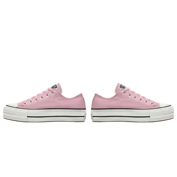 Converse Classic Chuck Custom Chuck Taylor All Star Lift Platform By You wide Sunrise Pink 8211 Women