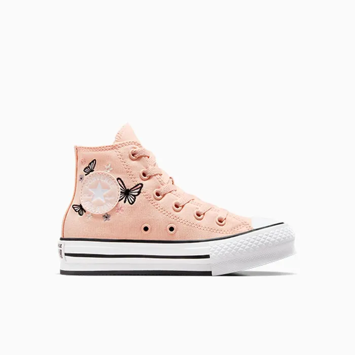 Converse High Top Chuck Taylor All Star EVA Lift Butterflies Soft Peachwhiteblack 8211 Kids Converse High Top Chuck Taylor All Star EVA Lift Butterflies Soft Peachwhiteblack 8211 Kids