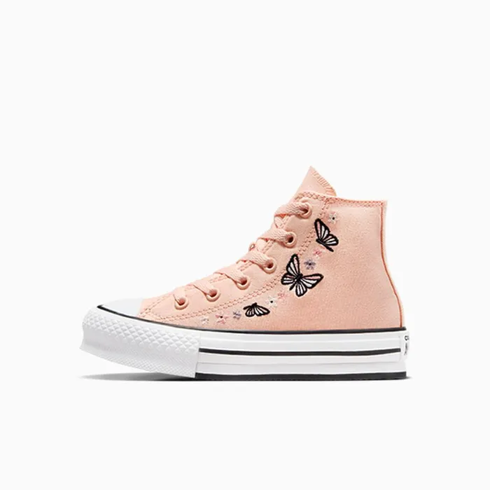Converse High Top Chuck Taylor All Star EVA Lift Butterflies Soft Peachwhiteblack 8211 Kids
