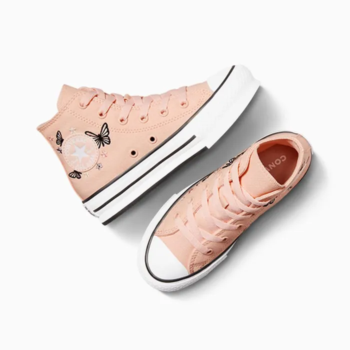 Converse High Top Chuck Taylor All Star EVA Lift Butterflies Soft Peachwhiteblack 8211 Kids