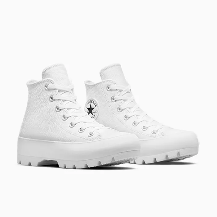Converse High Top Chuck Taylor All Star Lugged Leather Whiteblackwhite 8211 Women