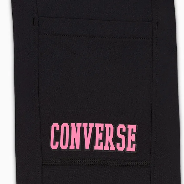 Converse Pants and Shorts High Rise Flare Leggings Black 8211 Kids