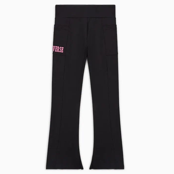 Converse Pants and Shorts High Rise Flare Leggings Black 8211 Kids