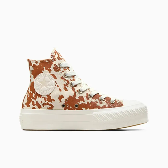 Converse Platforms Chuck Taylor All Star Lift Platform Animal Print Egretbrowngold 8211 Women