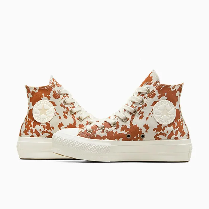 Converse Platforms Chuck Taylor All Star Lift Platform Animal Print Egretbrowngold 8211 Women