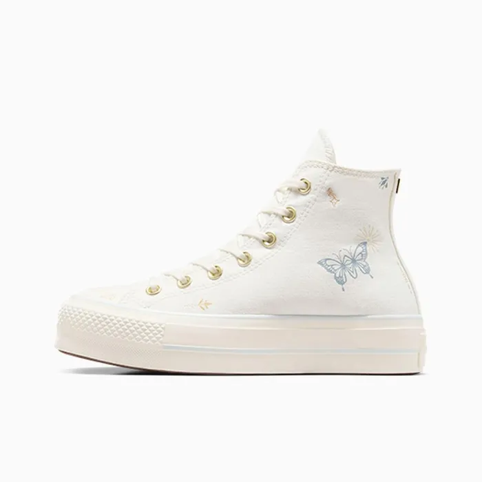 Converse Platforms Chuck Taylor All Star Lift Platform Tiny Tattoos Vintage Whitecocoon Blue 8211 Women