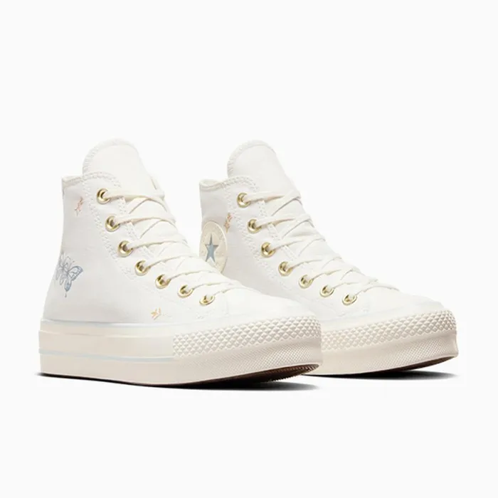 Converse Platforms Chuck Taylor All Star Lift Platform Tiny Tattoos Vintage Whitecocoon Blue 8211 Women