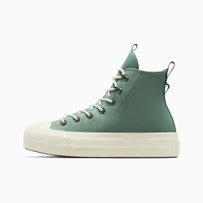 Converse Platforms Chuck Taylor All Star Lift Platform Utility Herbyegretadmiral Elm Green 8211 Women