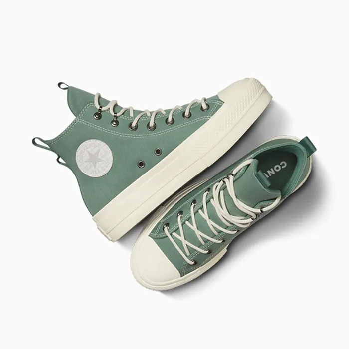 Converse Platforms Chuck Taylor All Star Lift Platform Utility Herbyegretadmiral Elm Green 8211 Women