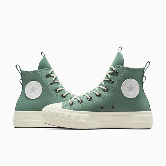 Converse Platforms Chuck Taylor All Star Lift Platform Utility Herbyegretadmiral Elm Green 8211 Women