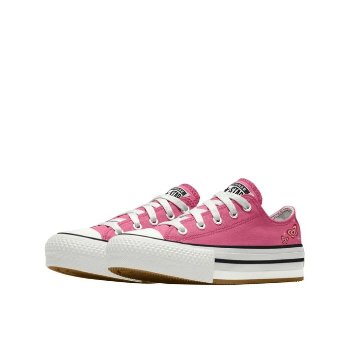 Converse Platforms Custom Chuck Taylor All Star EVA Lift Platform By You Pink 8211 KidsWomen