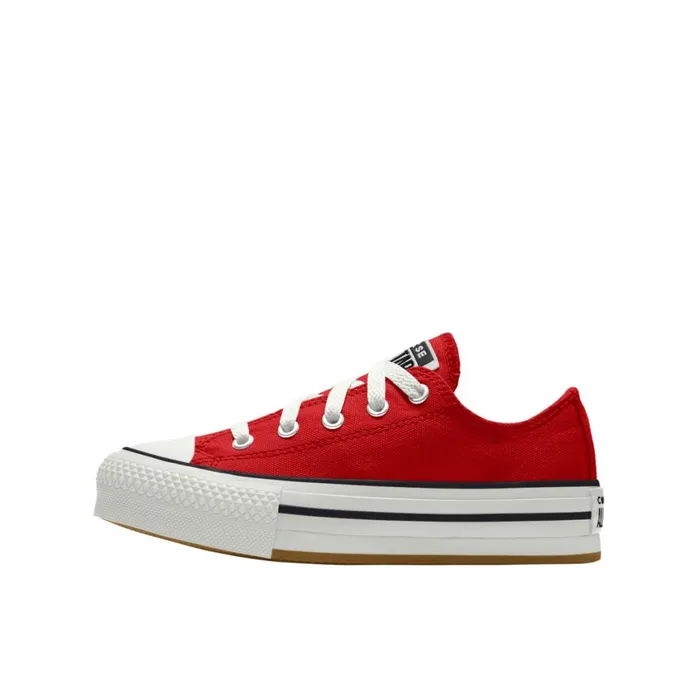 Converse Platforms Custom Chuck Taylor All Star EVA Lift Platform By You Red 8211 KidsWomen