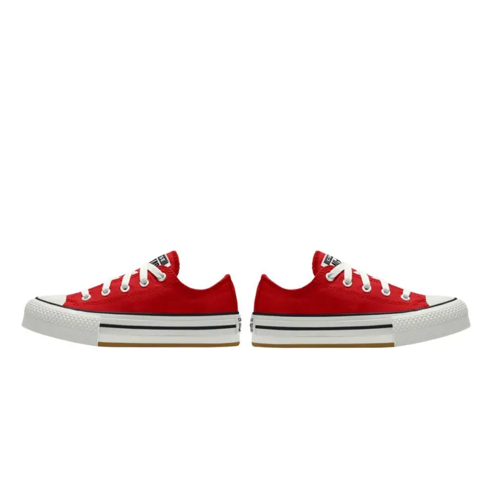 Converse Platforms Custom Chuck Taylor All Star EVA Lift Platform By You Red 8211 KidsWomen