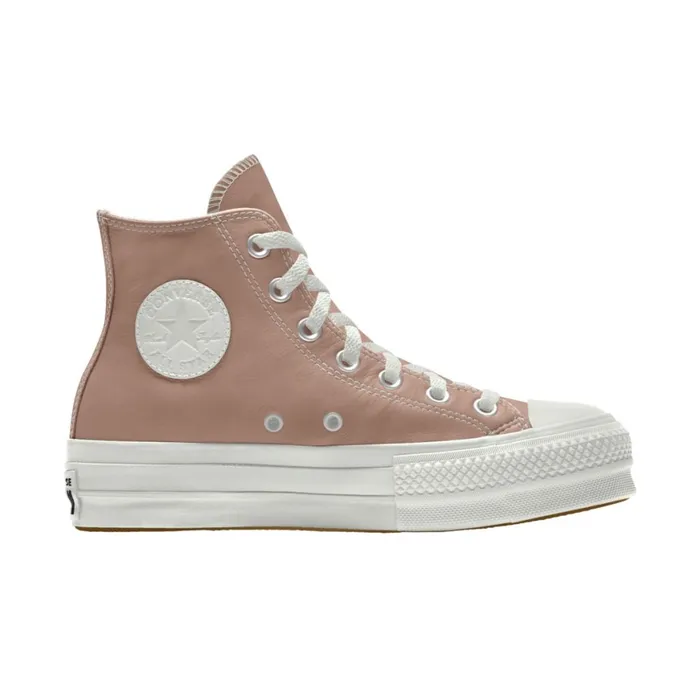 Converse Platforms Custom Chuck Taylor All Star Lift Platform Leather By You Vachetta Beige 8211 MenWomen Converse Platforms Custom Chuck Taylor All Star Lift Platform Leather By You Vachetta Beige 8211 MenWomen