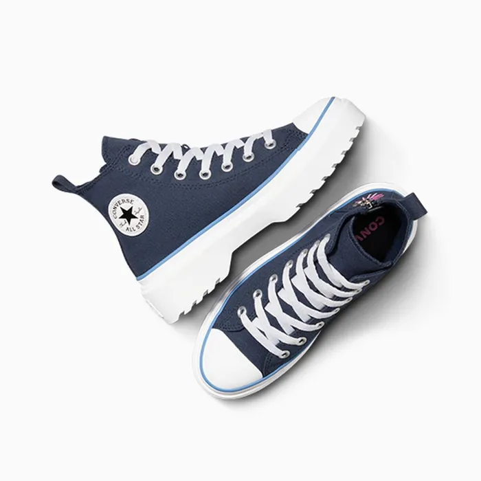 Converse Prints Chuck Taylor All Star Lugged Lift Platform Easy On Floral Embroidery Navylt Blue white 8211 KidsWomen