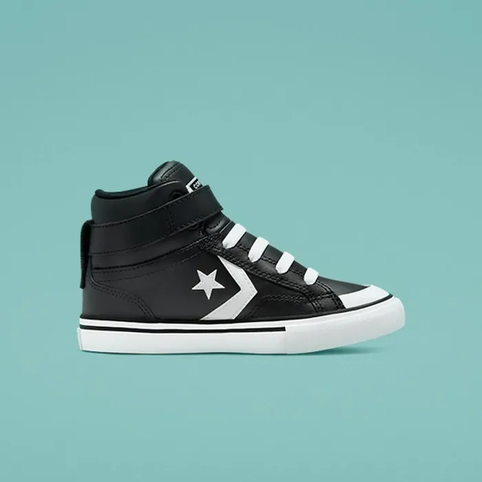 Converse SlipOns Pro Blaze Easy On Blackwhitewhite 8211 Kids