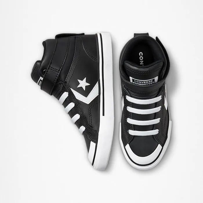 Converse SlipOns Pro Blaze Easy On Blackwhitewhite 8211 Kids