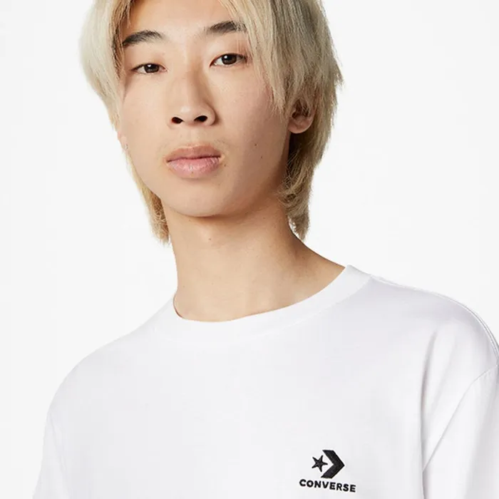 Converse Tops and Shirts Converse GoTo Embroidered Star Chevron StandardFit TShirt White 8211 MenWomen