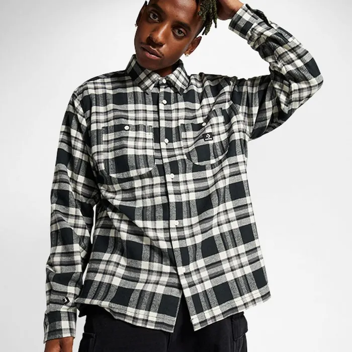 Converse Tops and Shirts Plaid Shirt Converse Black 8211 Men