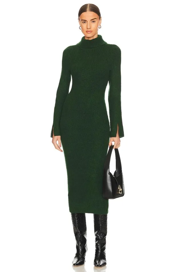 Coralie Knit Dress Dark Green Women Lovers and Friends Dresses