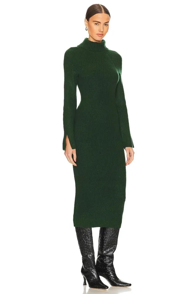 Coralie Knit Dress Dark Green Women Lovers and Friends Dresses